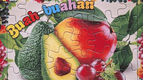 Buah Buahan Segar Menyusun Puzzle Buah Buahan Segar Bermain