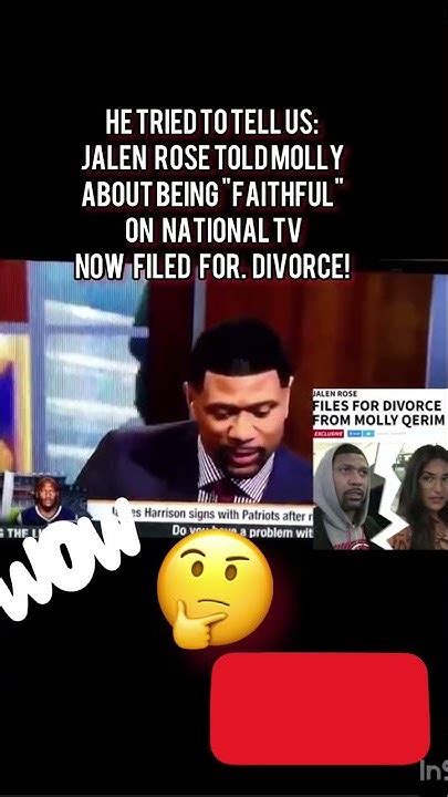 Jalen Rose Told Molly About Being Faithful On National Tv Now