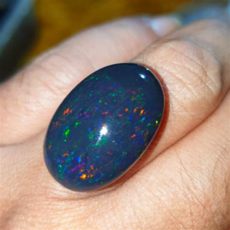 Batu Kalimaya Black Oval