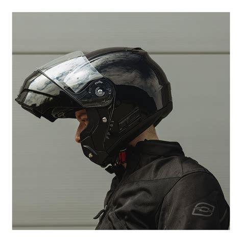 Kask szczękowy OZONE FP 01 PINLOCK READY BLACK czarny RRmoto pl