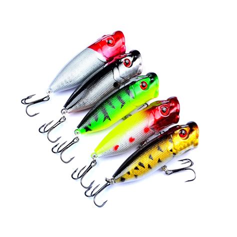 New Pcs Set G Cm Hooks Topwater Popper Blackfish Catfish