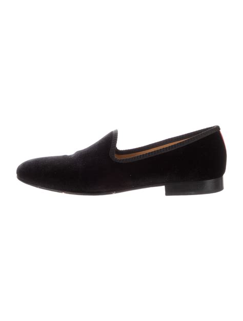 Del Toro Velvet Loafers - Black Loafers, Shoes - W8D22518 | The RealReal