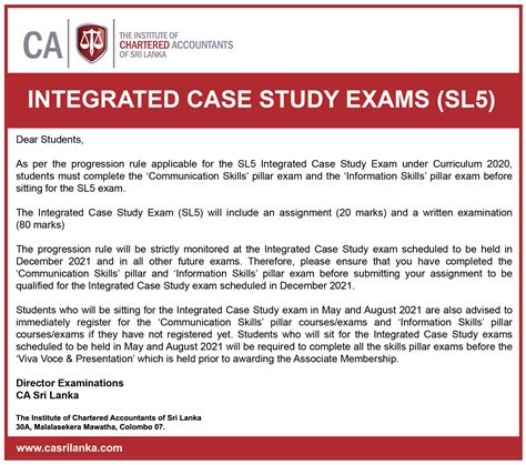 Integrated Case Study Exams SL5