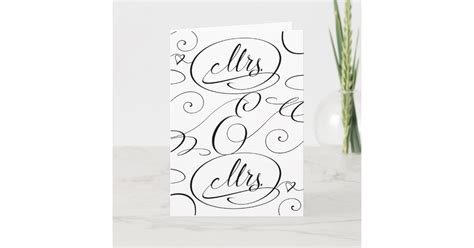 Mrs And Mrs Lesbian Wedding Congratulations Card Zazzle