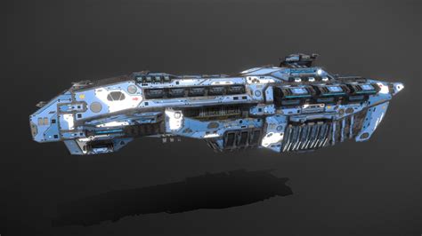 Scifi Battleship Prometheus - Buy Royalty Free 3D model by MSGDI ...