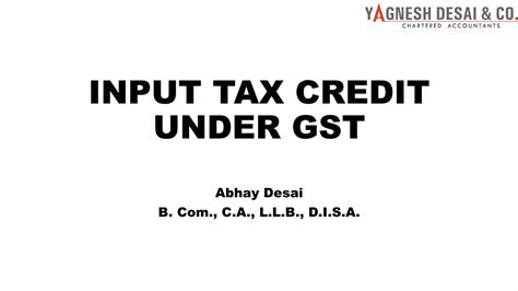 Pdf Input Tax Credit Under Gst Icsi · 2020 9 21 · Rule 36 4