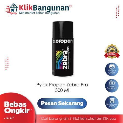 Jual Pylox Propan Zebra Pro Cat Semprot Pilox Propan Pilok