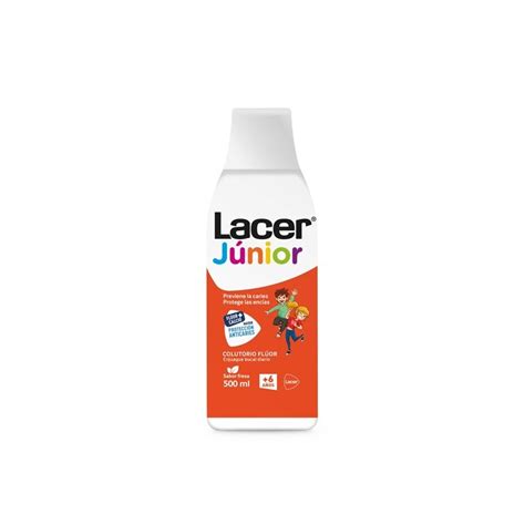 Lacer Júnior Colutorio con Flúor Sabor Fresa 500 ml