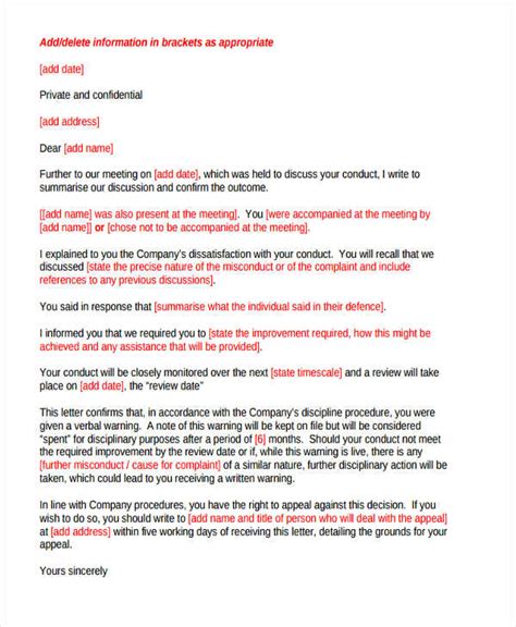 13 Final Warning Letter Template 13 Word Pdf Format Download