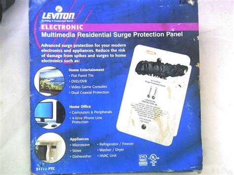 Leviton Power And Surge Protector 120 240 Volt Panel 4 Mode 51110 Ptc