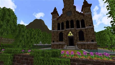 Minecraft Zelda Ocarina Of Time 3d Market And Temple Of Time Texture