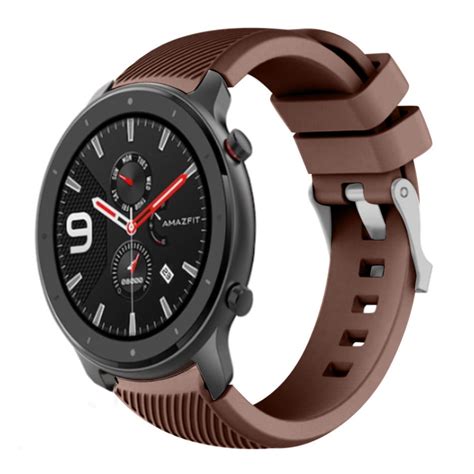 Correa silicona Xiaomi Amazfit GTR café marrón Correasmartwatch es