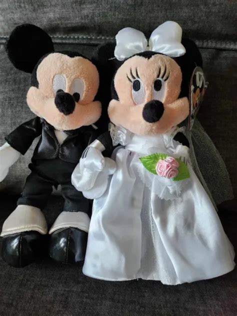 MICKEY MOUSE MINNIE Mouse Bride Groom Disney Wedding Anniversary