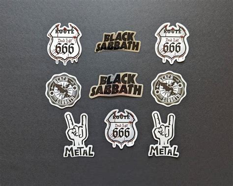 Black Sabbath Stickers Heavy Metal Band Stickers Heavy Metal Decals