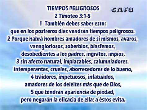 TEMA TIEMPOS PELIGROSOS CAFU