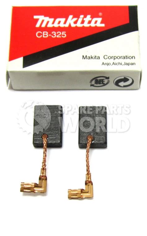 Makita Carbon Brush Pair Cb 325 194074 2 From Spare Parts World