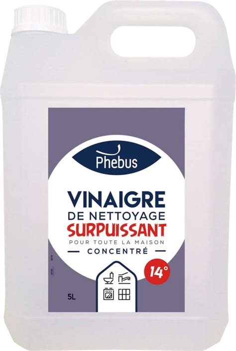 Bidon de 5 litres de vinaigre ménager multi usages 14 Phébus Dealabs