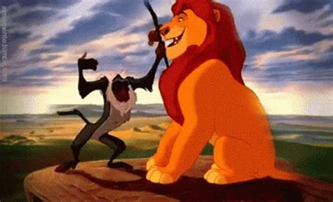 The Lion King Rafiki Hugs Simba GIFDB