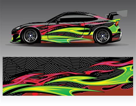 Graphic Abstract Stripe Racing Background Kit Designs For Wrap Vehicle Race Car Rally Adventure