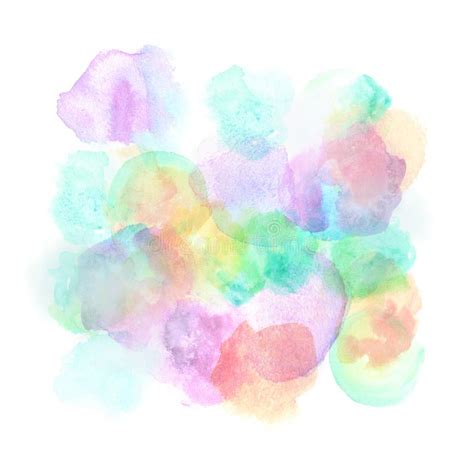 Abstract Watercolor On White Background Stock Illustration