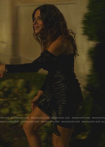 Wornontv Billies Black Ruffle Mini Dress On Sex Life Sara Shari Clothes And Wardrobe From Tv