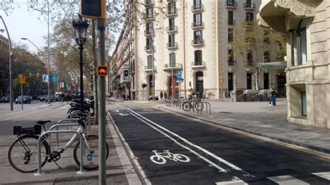 Entra En Servicio Un Nuevo Tramo De Carril Bici En Gran Via De Les