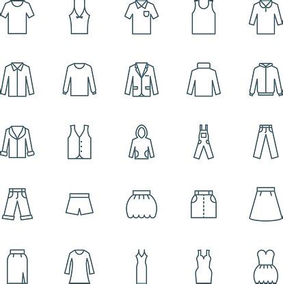 Clothes Vector Icons Set Stock Vector | Royalty-Free | FreeImages