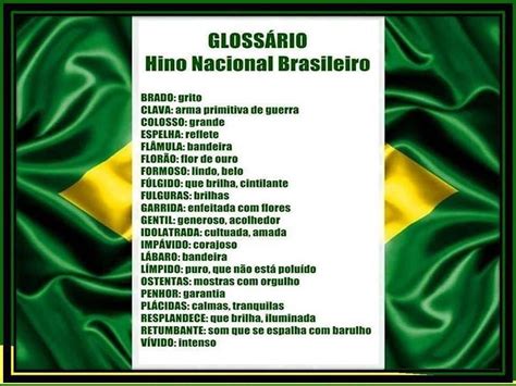 O Que Significa Brado No Hino Nacional LIBRAIN