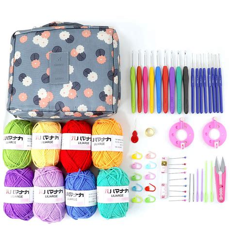 Kit De Tricô Para Iniciantes - Kit De Crochê Para Iniciantes SDS Adultos Inicial De Tricô E Crianças ...