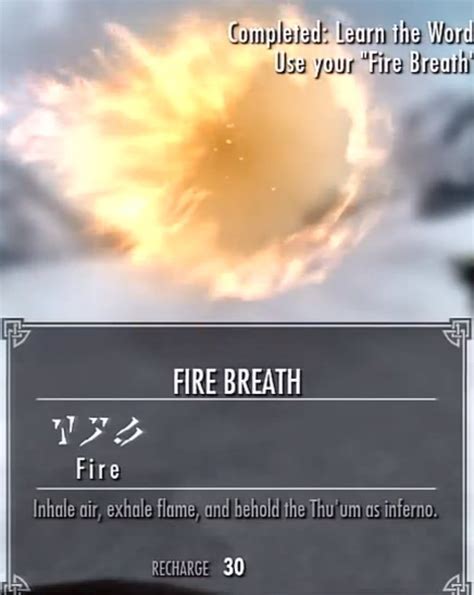 Skyrim: Fire Breath - Orcz.com, The Video Games Wiki