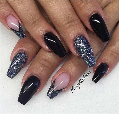 65 Fun Ways To Wear Ballerina Nails Stayglam Glitter Gel Nails Ballerina Nails Trendy Nails