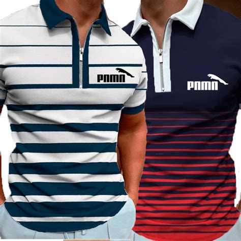 Novo Estilo Verão Camisa Polo Masculina Rua Vestir 3D Estampada Casual