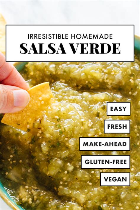 Homemade Salsa Verde Recipe Tomatillo Salsa Cookie And Kate