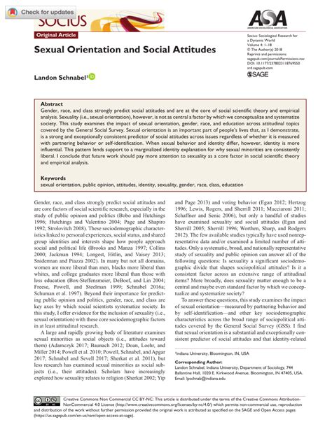 Pdf Sexual Orientation And Social Attitudes