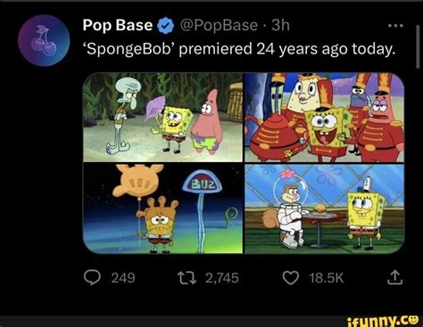 Pop Base Popbase Spongebob Premiered Years Ago Today Aa