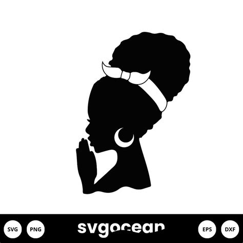 Praying Woman Svg Vector For Instant Download Svg Ocean — Svgocean