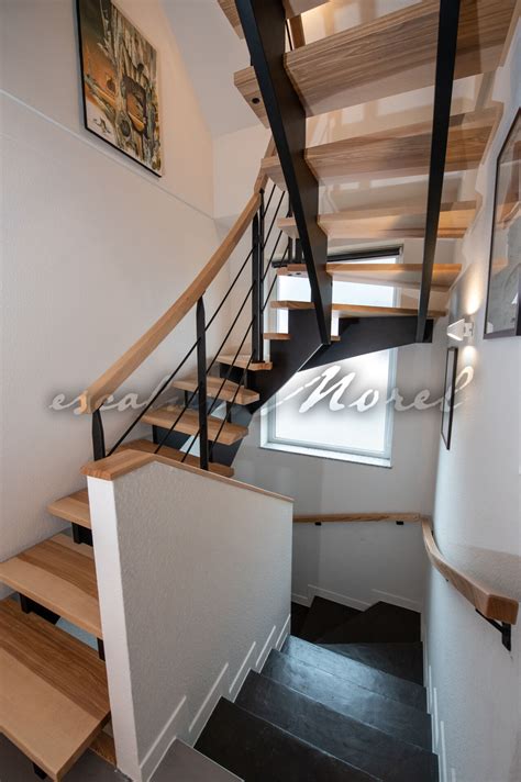 Escalier Alliage Structure Bois Al017 • Escaliers Morel