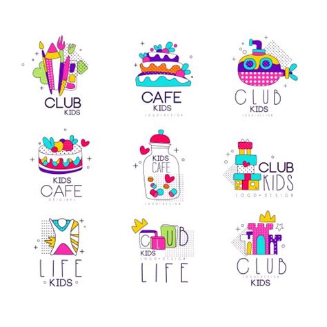 Creative Kids Logo Craft And Painting Creativity Vector Image