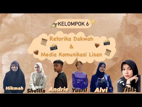 Teknik Retorika Dan Khitobah Retorika Dakwah Dan Media Komunikasi Lisan