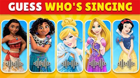 Guess Who S Singing Disney Song Quiz Challenge Snow White Moana