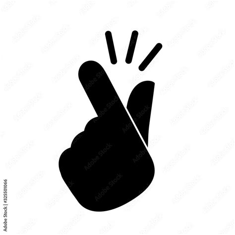 Its Simple Finger Snap Icon In Flat Style Easy Icon Finger