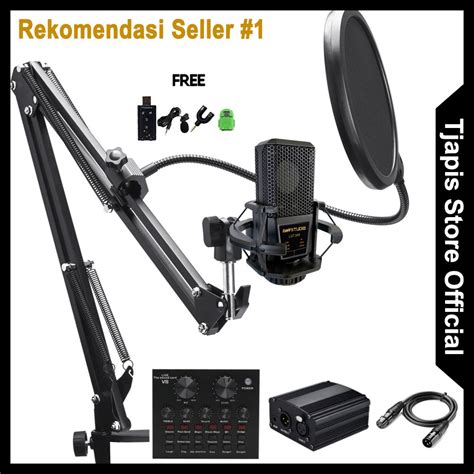 Jual Paket Komplit Mic Condenser Super Premium Stand Arm Gmark Lgt