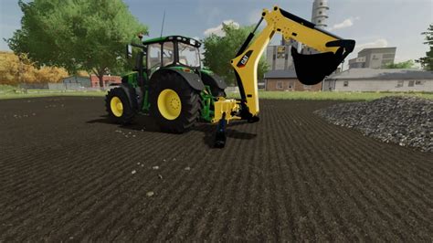 BACKHOE ATTACHMENT TRACTOR AND SKID V1.0 – FS22 mod