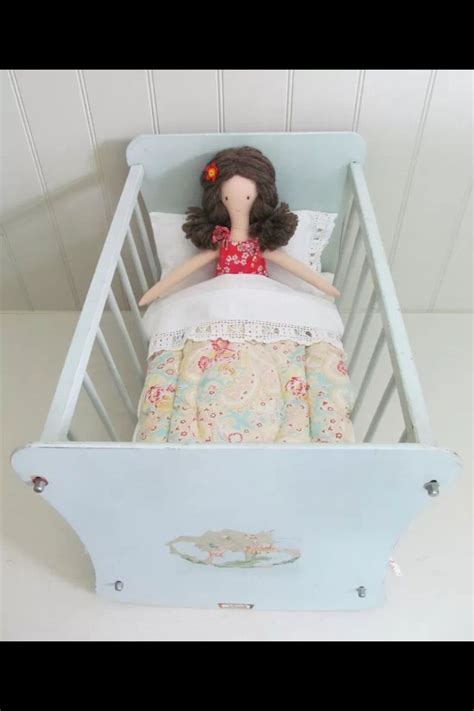 Vintage Wooden Tri Ang Dolls Cot Vintage Dolls Handmade Vintage