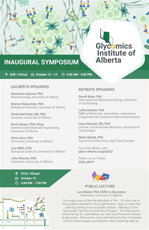 Glycomics Institute Of Alberta Inaugural Symposium Canadian Glycomics