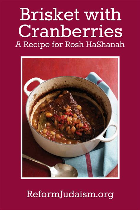 Delicious Rosh Hashanah Brisket with Cranberries