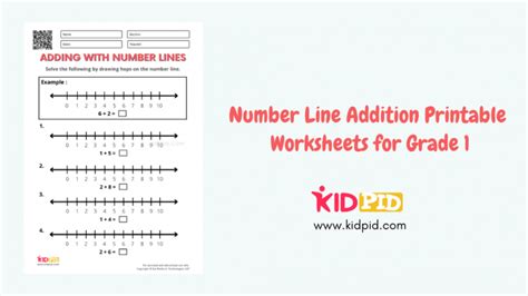 Number Line Addition Printable Worksheets For Grade Kidpid