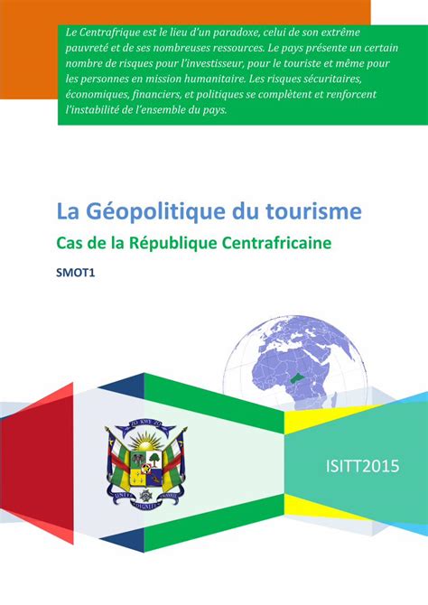 (PDF) La Géopolitique du tourisme: Cas de la République centrafricaine ...