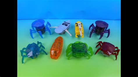 2014 Hexbugs Set Of 8 Mcdonalds Happy Meal Collection Toys Video