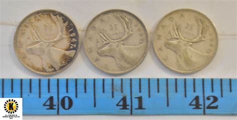 1947 SILVER QUARTERS W/ MINT MARK SET OF 3